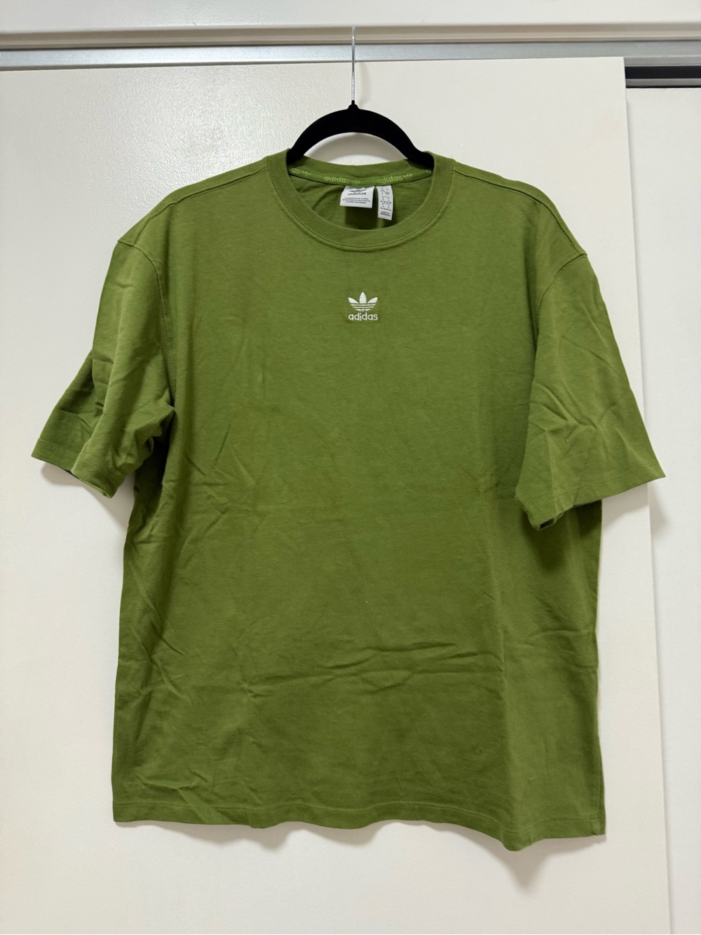 adidas Trefoil Olive Green Short Sleeve Crew Tee